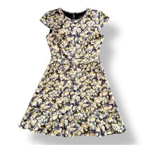 J. Crew Floral Multicolor Dress Size 4